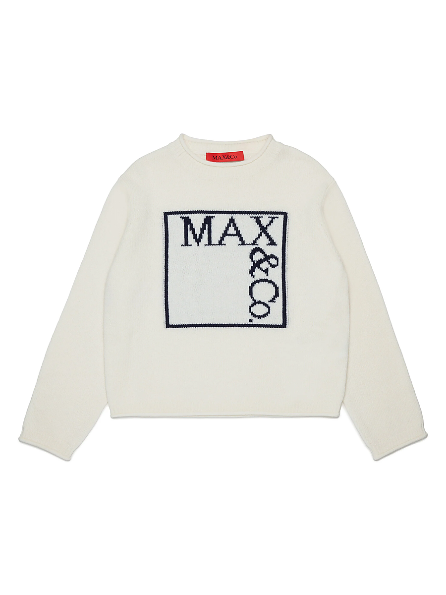 Pullover in misto lana e cashmere per bambina