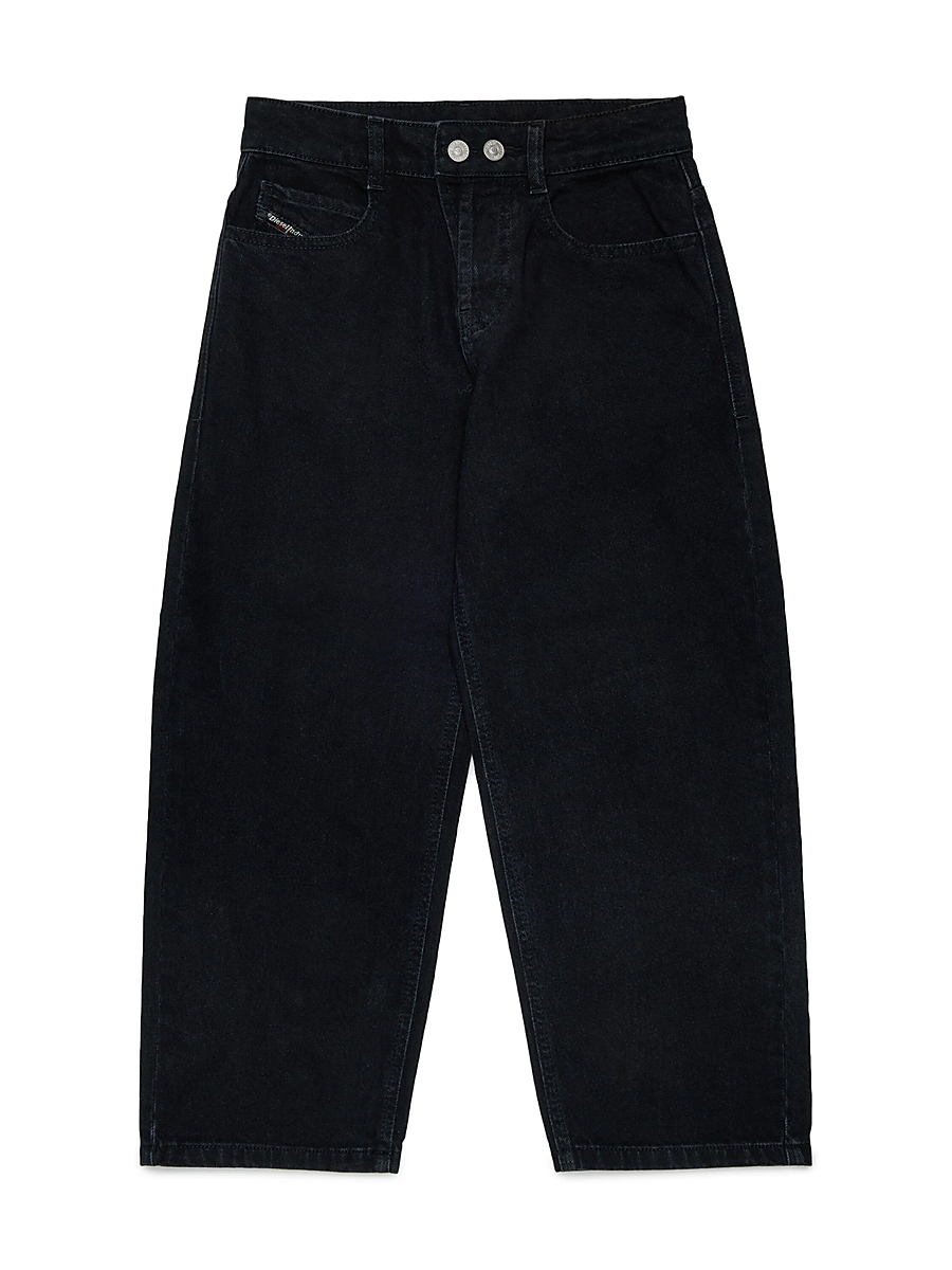 Jeans in denim nero relaxed fit unisex